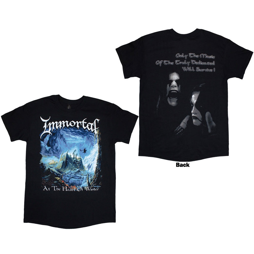 Immortal - At The Heart Of Winter Heren Tshirt - Zwart